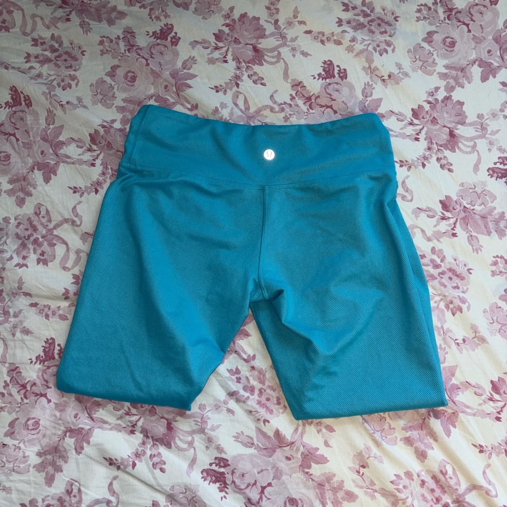 blue lululemon leggings size 8